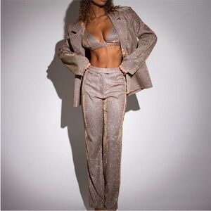 Santorini Trousers Shimmering sparkly glitter size Small